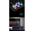 Ajazz 104 Keys LED Backlight Keyboard Wired USB Illuminated Ergonomic Gaming