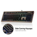 Ajazz 104 Keys LED Backlight Keyboard Wired USB Illuminated Ergonomic Gaming
