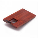Wooden Redwood Slim Card Type USB2.0 Memory Stick Data Storage Flash Pen U Disk 32GB