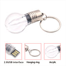 64GB Blue LED Lights USB Flash Drives Memory Storage Thumb Sticks Keyring Design