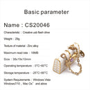 USB Flash Drives Swivel Design Thumb Drive Memory Stick Crystal Bag for PC 4GB