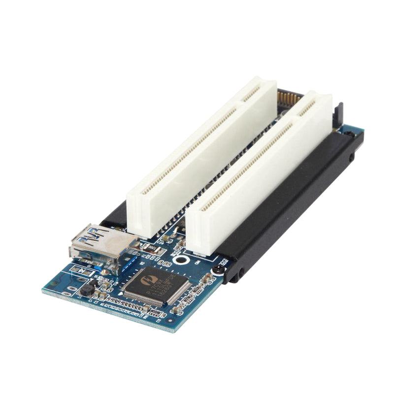 PCI-E Express X1 To Dual PCI Riser Extender Card Adapter With USB 3.0 ...