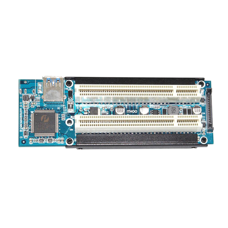 PCI-E Express X1 To Dual PCI Riser Extender Card Adapter With USB 3.0 ...