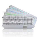 USB Wired Professional Gaming Keyboard illuminated for Windows XP/7/8 Laptop White
