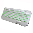 USB Wired Professional Gaming Keyboard illuminated for Windows XP/7/8 Laptop White
