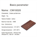 Walnut Wooden Card Shaped USB 2.0 Memory Stick Flash Pen Drive for Laptop PC 64GB