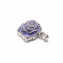 8GB Purple Crystal Rose Model Keychain USB 2.0 Flash Drive Memory Stick U Disk for Mac OS X Macbook Windows 7 / 8 Notebook