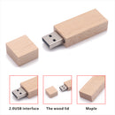 USB Flash Drive Memory Stick Fold Storage Thumb Stick Pendrive Maple Wooden 64 GB