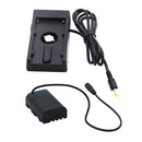NP-F970 Dummy Battery Adapter DC Coupler W/1/4'' Hot Shoe Mount For Panasonic Digital Camera