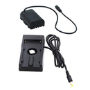 NP-F970 Dummy Battery Adapter DC Coupler W/1/4'' Hot Shoe Mount For Panasonic Digital Camera