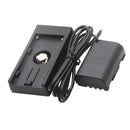 NP-F970 Dummy Battery Adapter DC Coupler W/1/4'' Hot Shoe Mount For Panasonic Digital Camera
