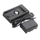 NP-F970 Dummy Battery Adapter DC Coupler W/1/4'' Hot Shoe Mount For Panasonic Digital Camera