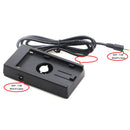 NP-F970 Dummy Battery Adapter DC Coupler W/1/4'' Hot Shoe Mount For Panasonic Digital Camera