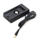 NP-F970 Dummy Battery Adapter DC Coupler W/1/4'' Hot Shoe Mount For Panasonic Digital Camera
