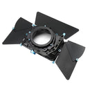 DSLR Rig Matte Box 15mm Rail Rod Supporter M2+Aluminium Flags + Filter Trays