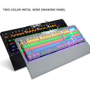 Mechanical Keyboard LED Light Wired Gaming Anti-ghosting for PC & Mac Game White