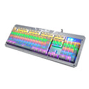 Mechanical Keyboard LED Light Wired Gaming Anti-ghosting for PC & Mac Game White