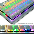Mechanical Keyboard LED Light Wired Gaming Anti-ghosting for PC & Mac Game White