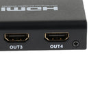 HDMI Splitter 1x4 4Kx2K 4Port HDMI Splitter Hub for PS4 PS3 XBox One 360 DVD