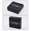 1080P 4K HDMI to AV 3RCA CVBS Composite Video Audio Converter Adapter Scaler Support PAL/NTSC w/ USB Power Cable