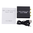 1080P 4K HDMI to AV 3RCA CVBS Composite Video Audio Converter Adapter Scaler Support PAL/NTSC w/ USB Power Cable