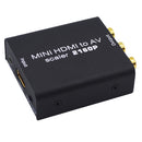 1080P 4K HDMI to AV 3RCA CVBS Composite Video Audio Converter Adapter Scaler Support PAL/NTSC w/ USB Power Cable