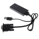VGA to HDMI Scaler Converter with USB Audio Cable for TV DVD Laptop Monitor