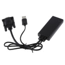VGA to HDMI Scaler Converter with USB Audio Cable for TV DVD Laptop Monitor