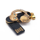 4GB USB Swivel Flash Drive Memory Stick Pendrive Pendant Crystal Aquarius for PC