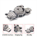 Mini USB2.0 Thumb Drive Flash Memory Stick for Data Storage Panda Shape 32GB