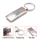 USB Flash Drive Pendrive Silver Buckle Memory Sticks for Laptop 4 GB