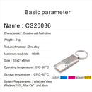 USB Flash Drive Pendrive Silver Buckle Memory Sticks for Laptop 4 GB