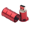 Red Paint Bucket Style USB Metal Flash Memory Stick U-Pen Drive Storage Thumb 16GB