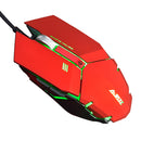 Ajazz GTC Professional USB Wired Gaming Mice PC Laptop Esports Gamer LED Backlit Mouse Red