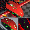 Ajazz GTC Professional USB Wired Gaming Mice PC Laptop Esports Gamer LED Backlit Mouse Red