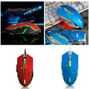 Ajazz GTC Professional USB Wired Gaming Mice PC Laptop Esports Gamer LED Backlit Mouse Red