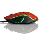 Ajazz GTC Professional USB Wired Gaming Mice PC Laptop Esports Gamer LED Backlit Mouse Red
