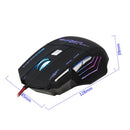 5500DPI USB Wired Gaming Mouse 7Buttons Opitical Ergonomics Laptop PC Mice
