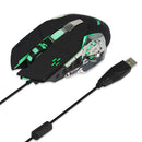 Ergonomics Wired Gaming Mouse 3200DPI Adjustable Silent 4-LED Mice For PC