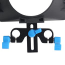 Portable Professionelle 15mm Rail Rods Matte Box for Nikon Canon DSLR Camera