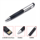4GB Black 2 in 1 Red Ballpoint Pen USB Flash Drive Memory Stick Storage Thumb U Disk for Windows 7/8/Vista Computer