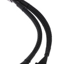 2 x 4 pin Fan Y Splitter Power Extension Cable 2 Fans Splitter Lead All Black Sleeved