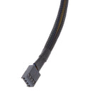 30cm 4Pin PWM Fan Cable Extension Male To Female Black Sleeved Braided