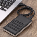 AES-256 Encrypted 2.5"USB3.0 Hard Drive Disk Enclosure Case For 9.5mm 7mm