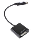 DP Display-Port Male to DVI Female Adapter Cable Converter for Monitor Black