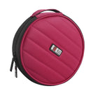 BUBM VCD Professional 32 Disc Capacity Car House CD/DVD Wallet Twill Cover Red