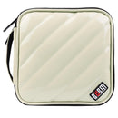 32 Discs CD DVD Blue-ray Bag Case Holder Storage Wallet Portable BUBM Beige