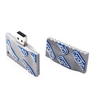 Portable Fashion Square Style USB Metal Flash Memory Stick Pen Drive Storage Thumb 64GB