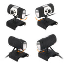 HD Camera USB Web Cam Multi-angle Webcam withmic Light Vision for Computer
