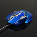 3200DPI Wired Gaming Mouse With LED Light Mechanical Macros For Laptop Blue